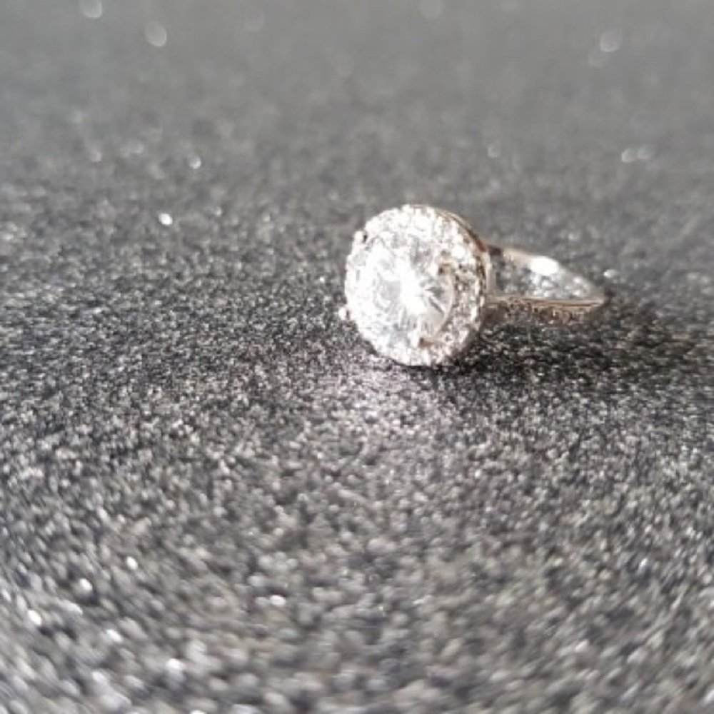 Zirconia Crystal Diamond Ring